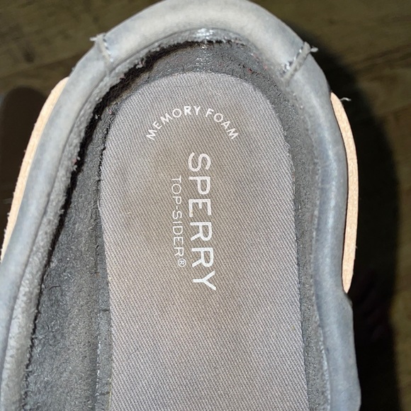 Grey soft leather SPERRYs - Picture 4 of 5